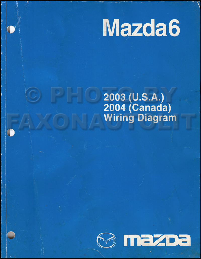 2003 Mazda6 Original Wiring Diagram  And 2004 Canada Mazda 6