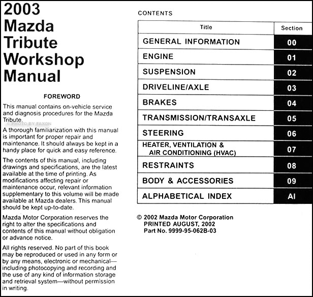 Wiring Diagram PDF: 2003 Mazda Stereo Wiring