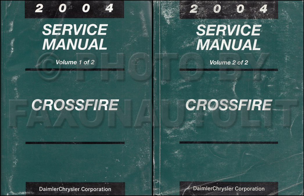 2004 Chrysler crossfire shop manual