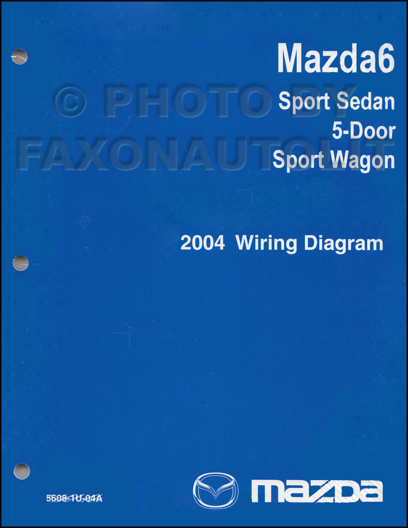 2004 Mazda6 Original Wiring Diagram Mazda 6