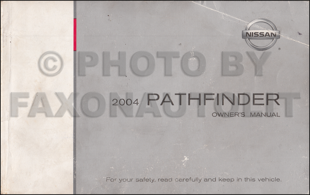 2004 Nissan pathfinder shop manual