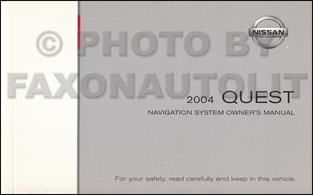 2004 Nissan quest navigation system #6