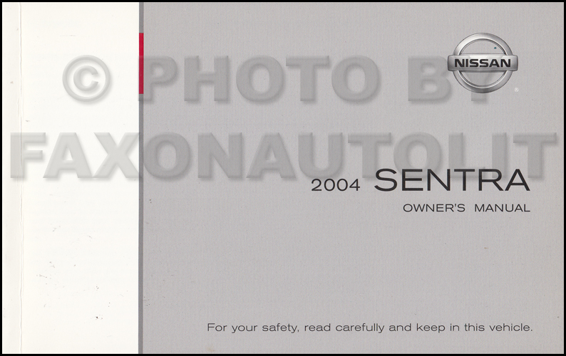 2004 Nissan sentra owner manual #10