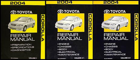 2004 toyota corolla repair shop manual #5
