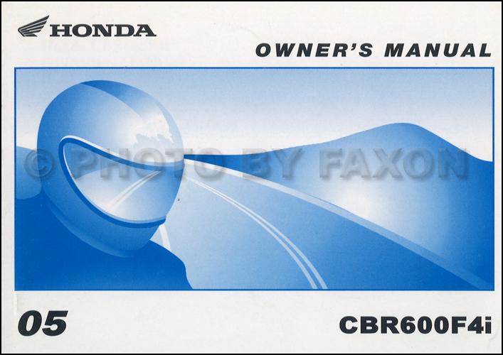 Honda cbr600f4i owners manual #5