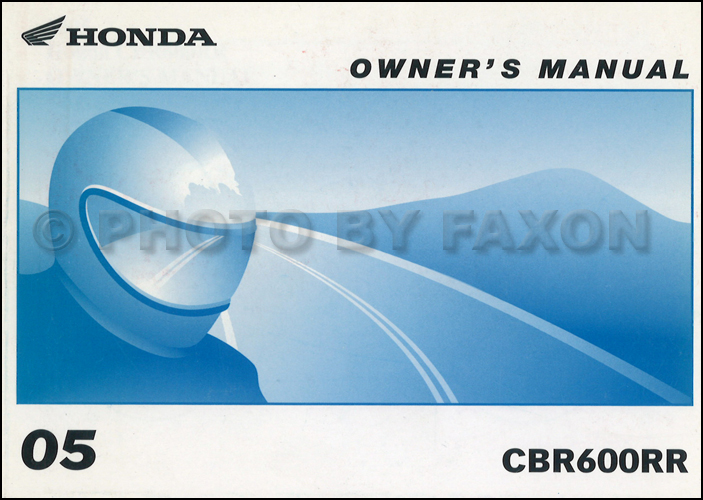 2005 Honda cbr600rr owners manual #4