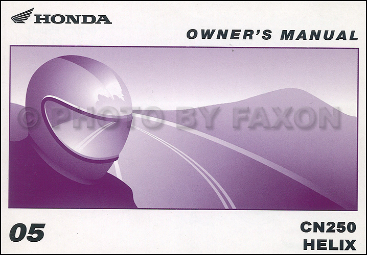 Honda helix owners manual #5