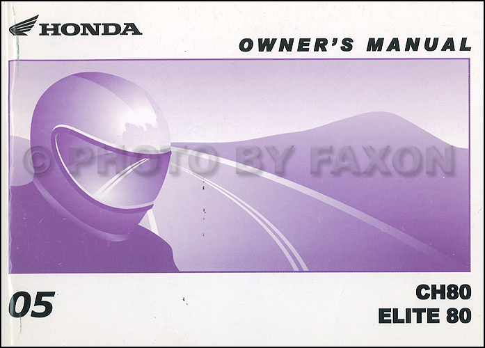 Honda elite 80 owners manual #1