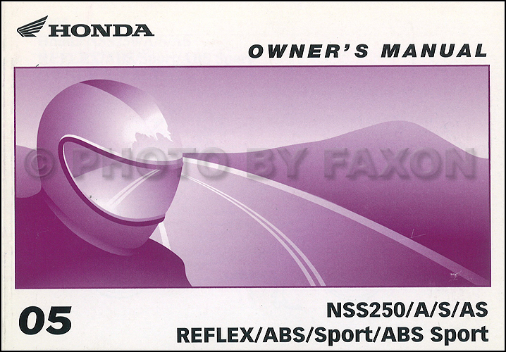 Honda reflex scooter owners manual #4