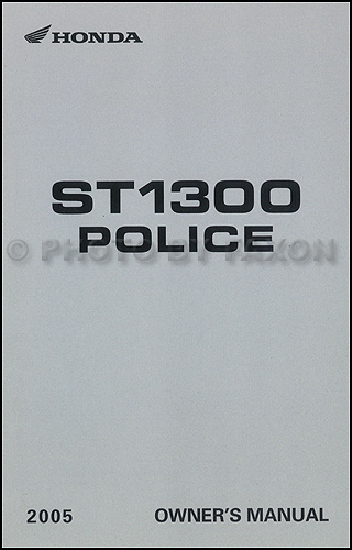 2005 Honda st1300 owners manual #6