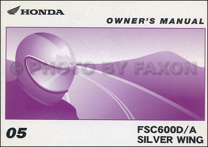 2005 Honda silverwing owners manual #3