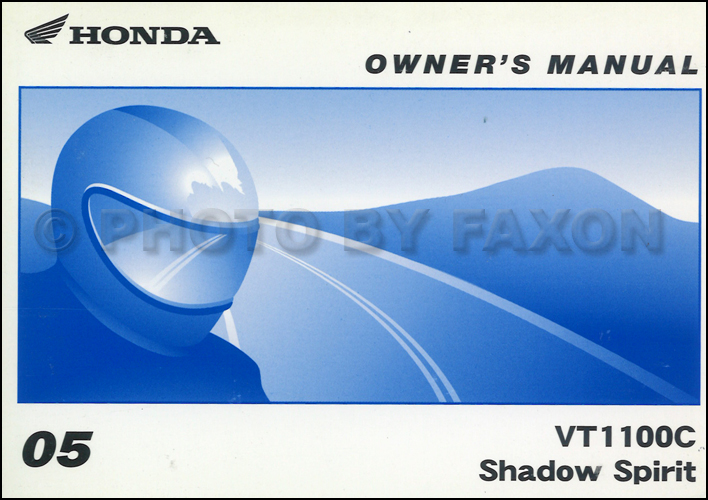2005 Honda shadow spirit owners manual