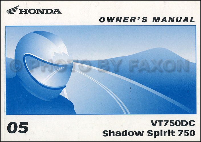 2005 Honda shadow spirit 750 owners manual