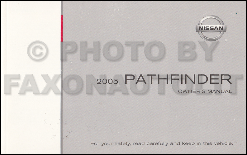2005 Nissan pathfinder owner manual #9