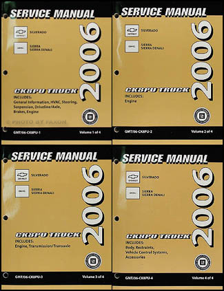 2006 chevy silverado service manual