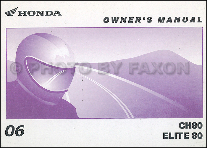 Honda elite 80 repair manual #7