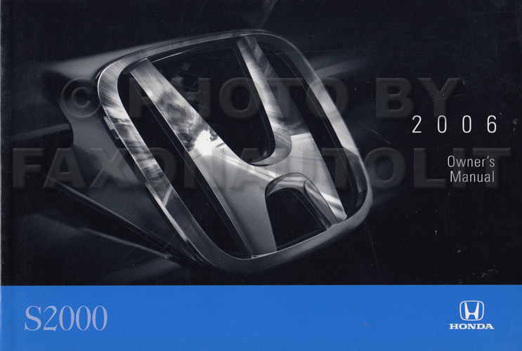 2006 Honda s2000 owners manual #1