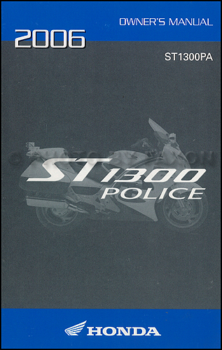 2006 Honda st1300 owners manual