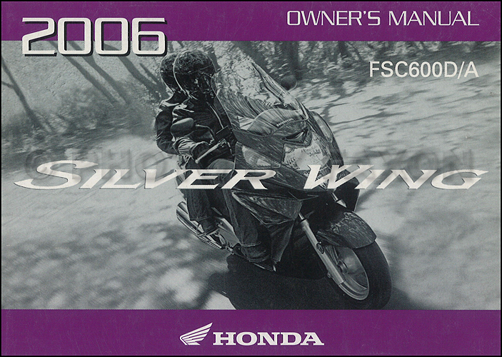 2006 Honda Silverwing Service Manual