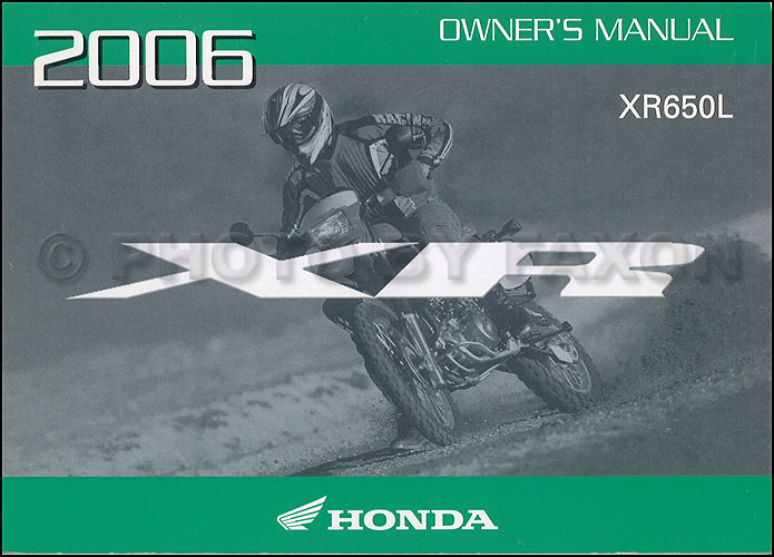 Honda xr650l owners manual #3