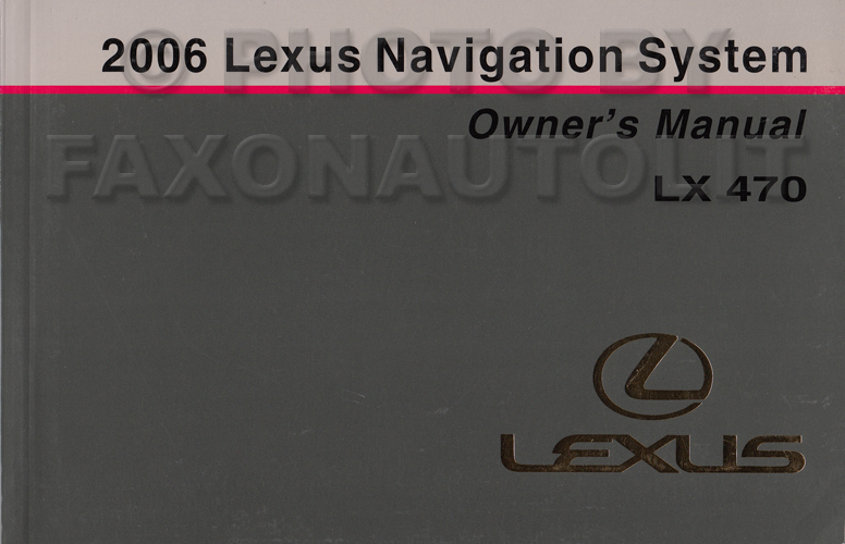 2006 Lexus LX 470 Repair Shop Manual Original 4 Volume Set