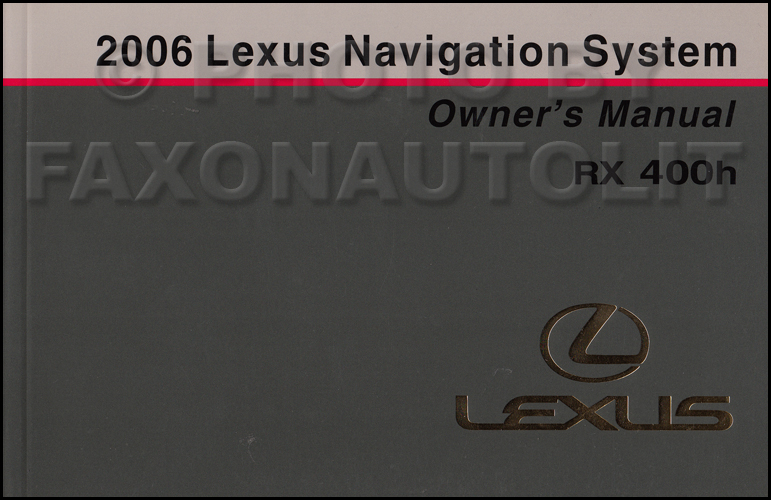Wiring Diagram 2006 Lexus Rx 400h