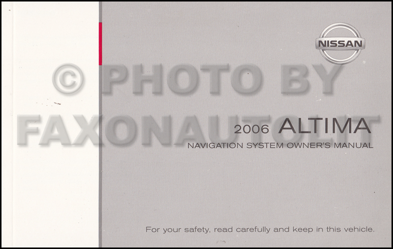 2006 Nissan altima user guide #3