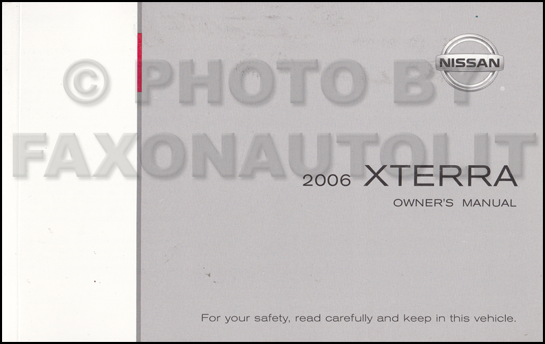 2006 Nissan xterra owner manual #7
