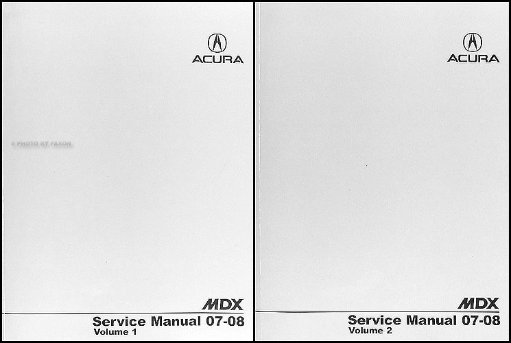 Acura Mdx Factory Service Manual