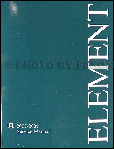 Honda element shop manual 2008 #7