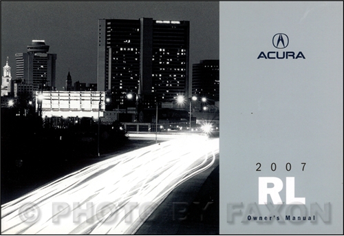 2006 Acura RL Owner's Manual Original Acura