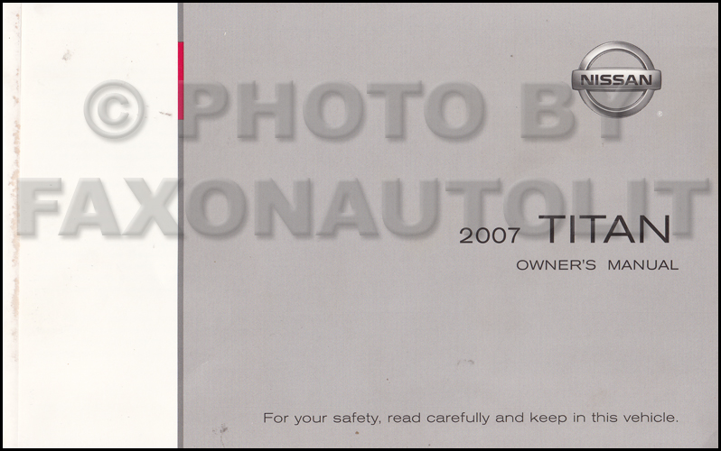 2007 Nissan titan user manual #9
