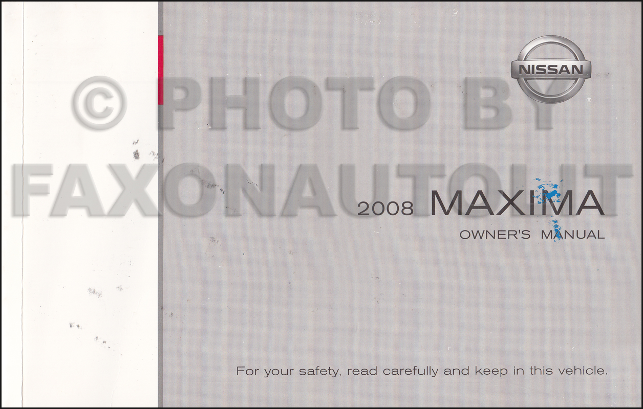 2008 Nissan maxima user guide #8