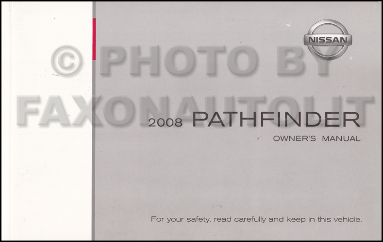 2008 Nissan pathfinder user manual #7