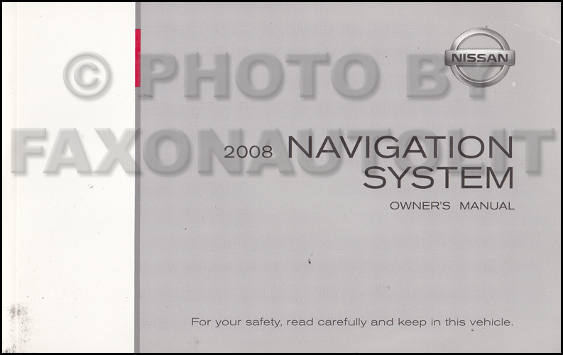 2008 Nissan maxima navigation manual #9