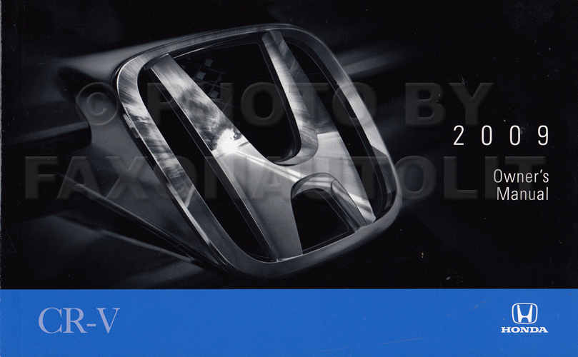 2009 honda cr v owners manual