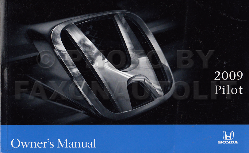 2009 Honda pilot ex owners manual #2