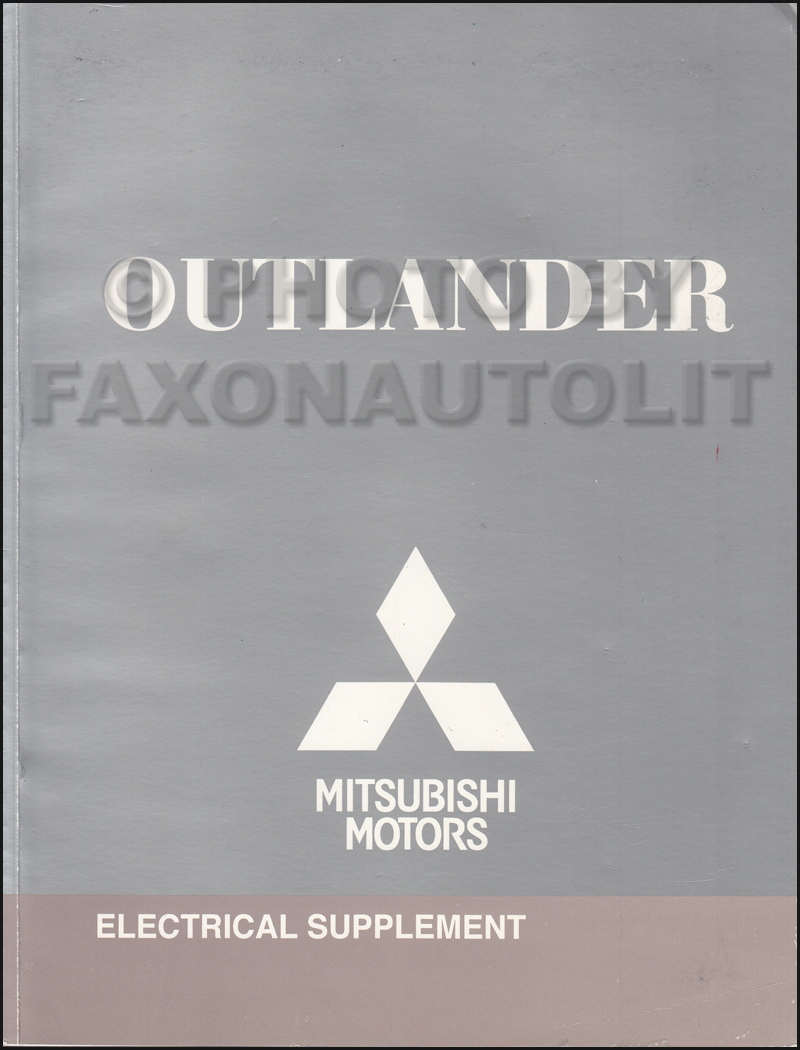 2009 Mitsubishi Outlander Wiring Diagram Manual Original