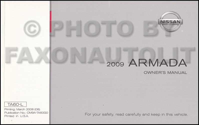 2009 Nissan maxima user manual #1