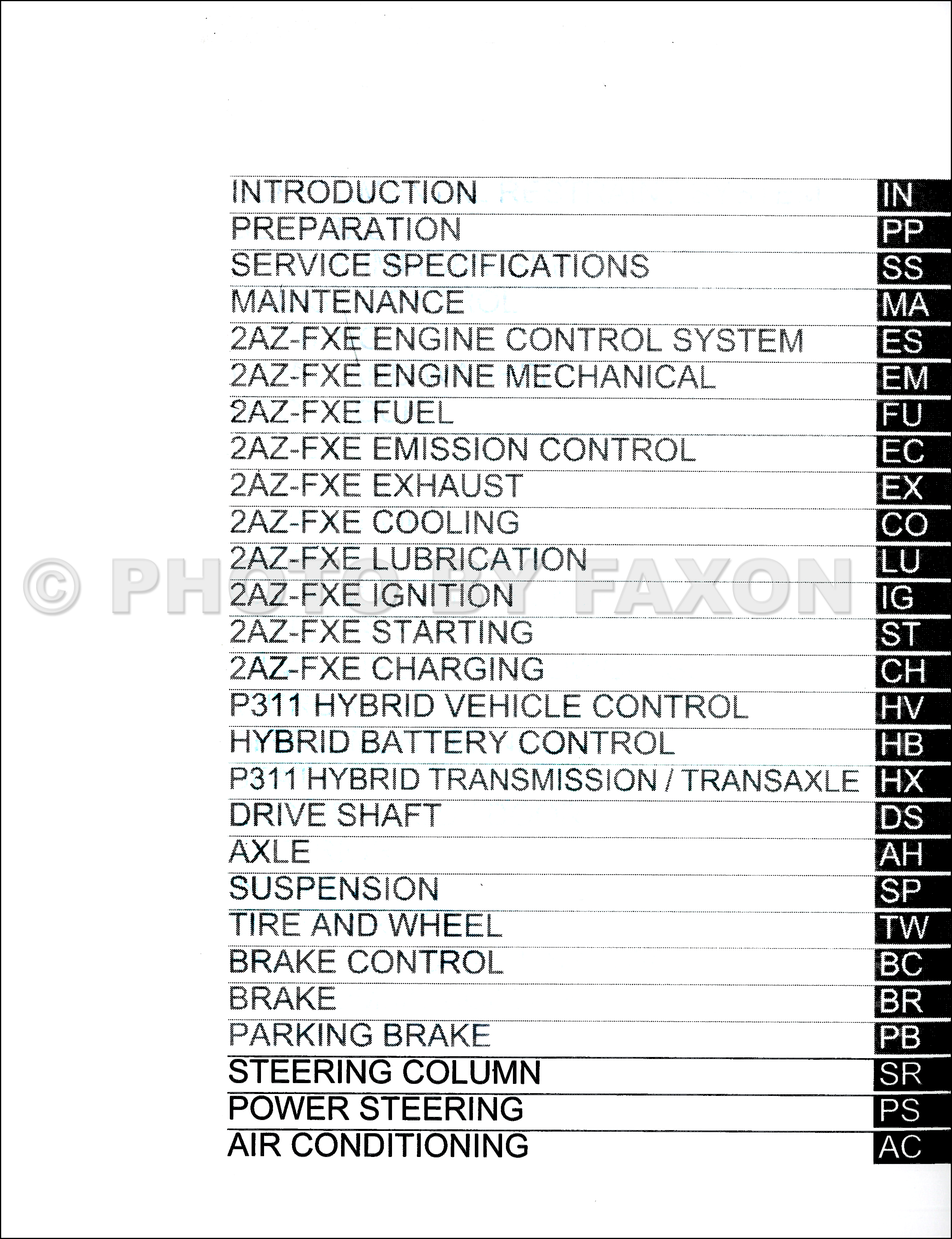 2009 toyota camry hybrid repair manual #6