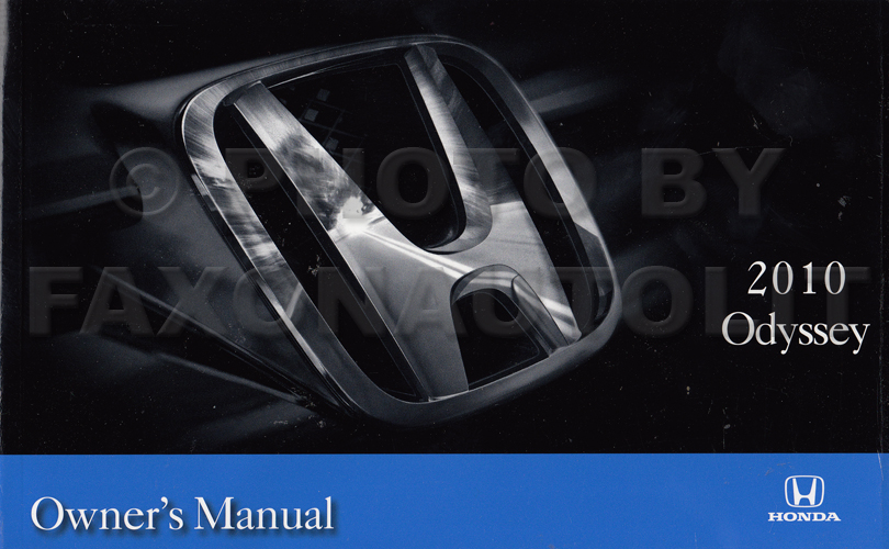 2010 Honda odyssey owners manual #3