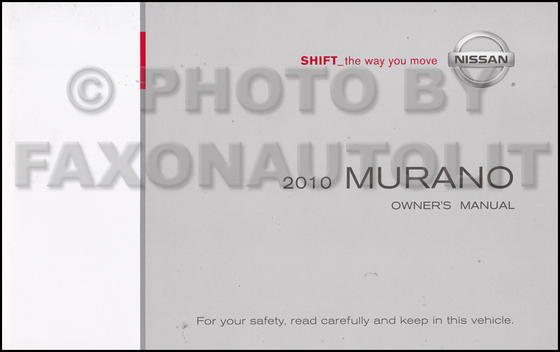 2010 Nissan murano sl owners manual #1