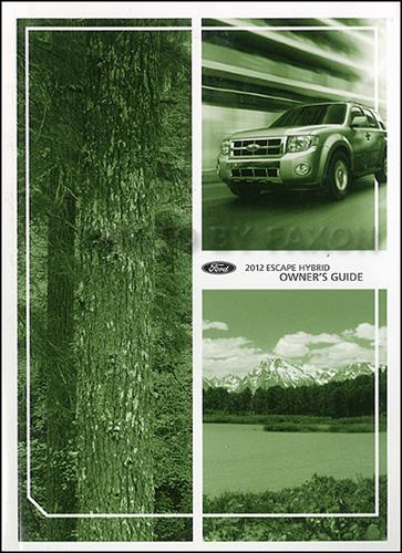 2012 Ford Escape Hybrid Owners Manual