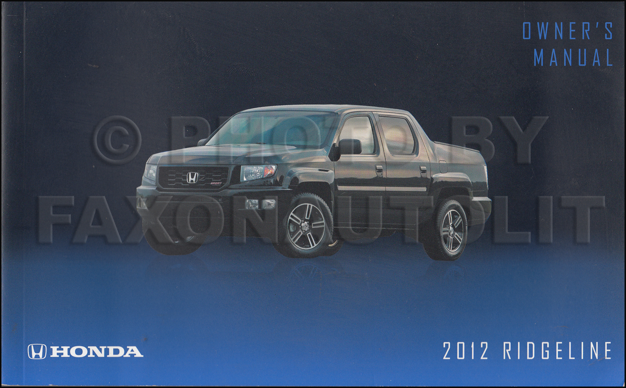 2012 Honda ridgeline owners manual #3