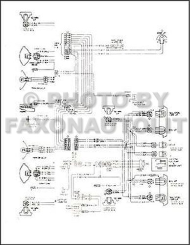 1966 Chevrolet Chevelle Wiring Diagram Reprint Malibu, SS, El Camino