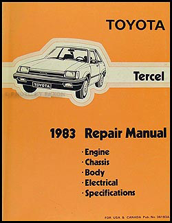 1983 toyota tercel repair manual #7